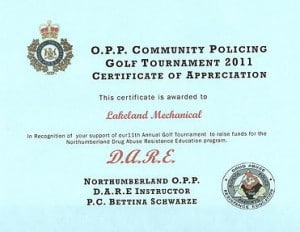 Lakeland Multi-trade Sponsorship in Northumberland County Cobourg Courgars